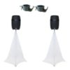 Speaker- and lightstand covers wit gecombineerd met Eurolite SLS-144
